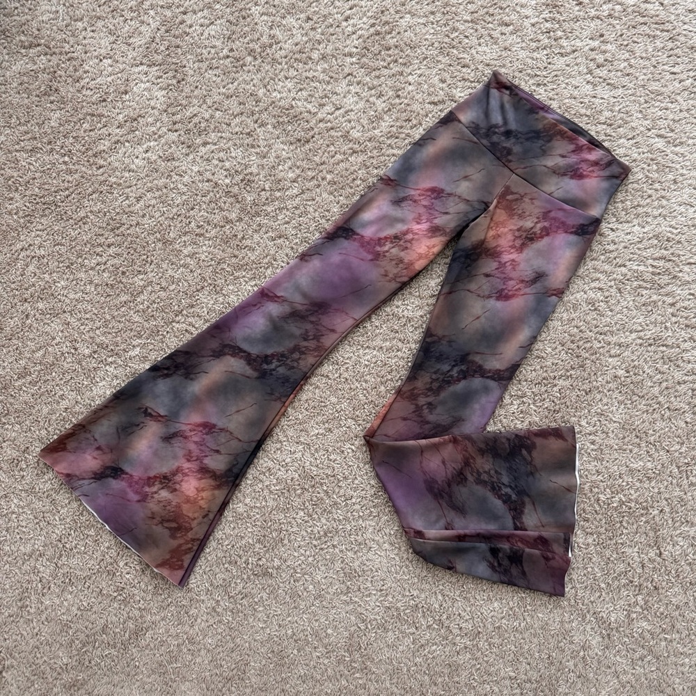 FP Movement + Onzie Purple and Pink Flare Pants